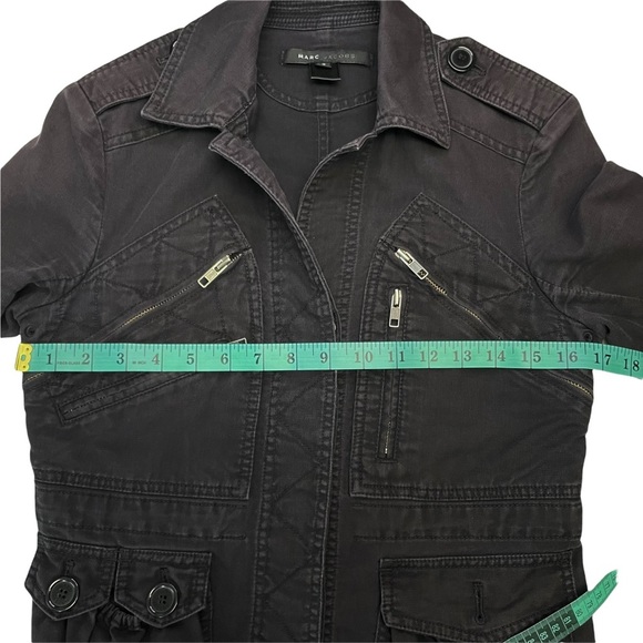 Marc Jacobs Charcoal Gray Utility‎ Field Cargo Jacket Size 4 - Picture 7 of 9